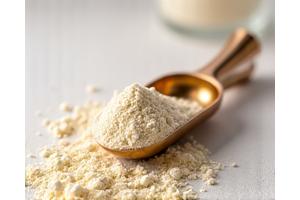 Collagen powder in a scoop, highlighting skin elasticity and joint support